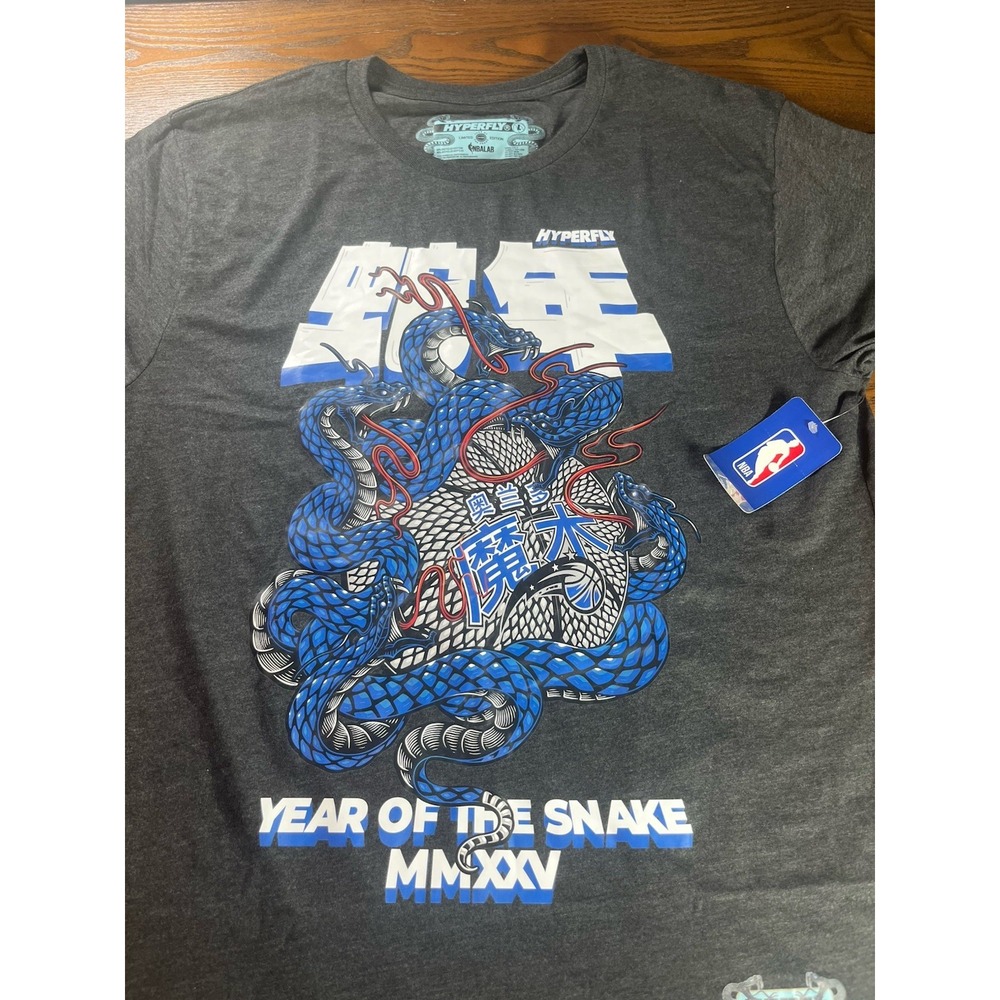 NEW Hyperfly X Orlando Magic "Year Of The Snake" Limited Ed. Heather Black Large